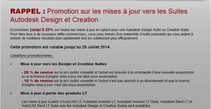 RMR - Nouvelle gamme Autodesk 2015